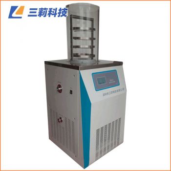 LGJ-18S電加熱鐘罩型冷凍干燥機(jī) 擱板帶加熱小型凍干機(jī)